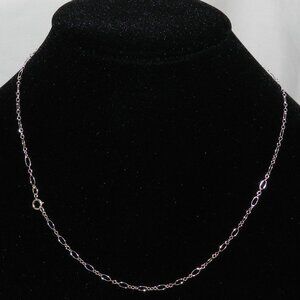 NEW 16" Figaro 2.1mm .925 Sterling Silver Chain Necklace Spring Ring Clasp CN234